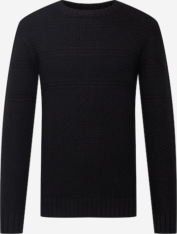 INDICODE JEANS Sweater 'Shores' in Black: front