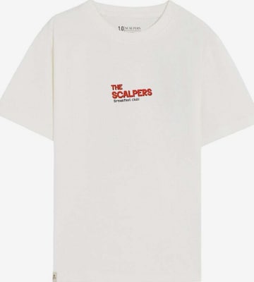 T-Shirt fonctionnel Scalpers en blanc : devant