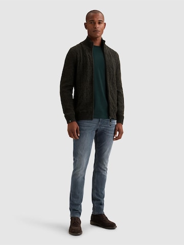 VANGUARD Kofta 'Cardigan with zipper closure and allover pattern' i svart