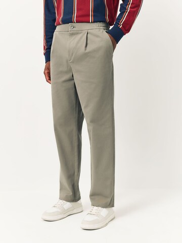 Next Normální Chino kalhoty – šedá: přední strana