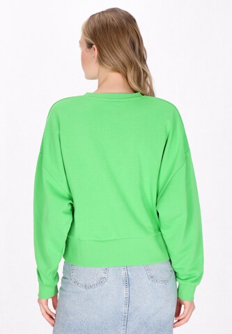 MYMO Sweatshirt 'Back To School' in Groen