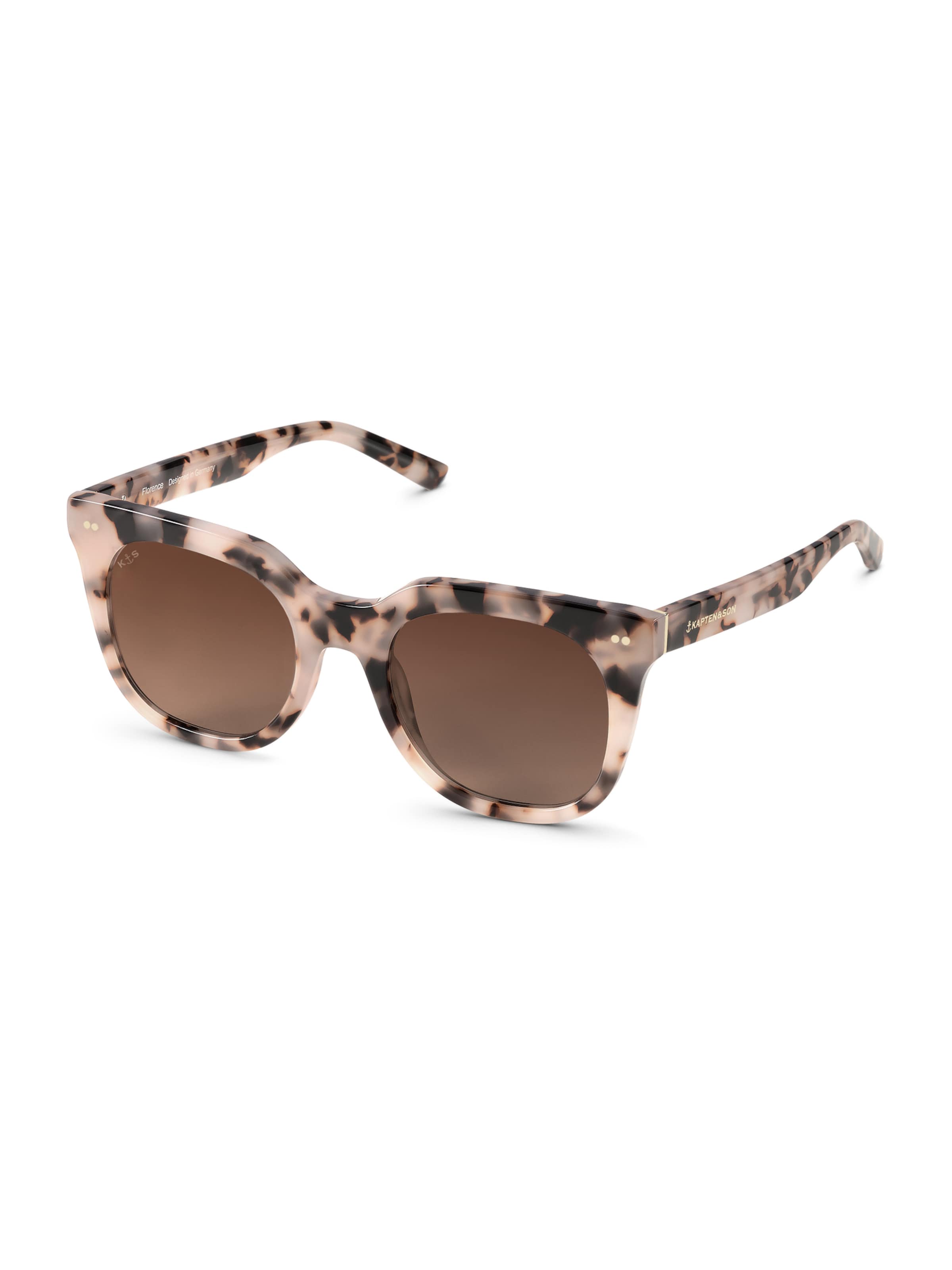 Kapten & Son Solglasögon 'Florence Sand Tortoise Brown' i brun: framsida