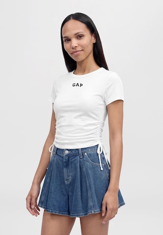 Gap Petite Тениска в бяло: отпред