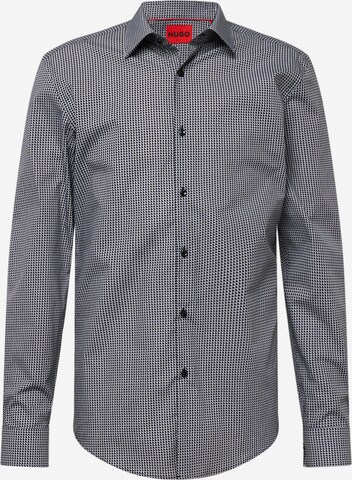 HUGO Button Up Shirt 'Kenno' in Black: front