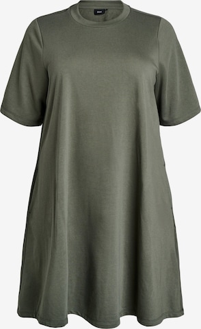 Zizzi Платье 'EMALLY' в Зеленый: спереди