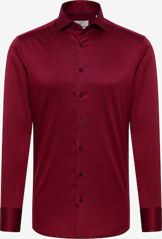 ETERNA Slim fit Zakelijk overhemd in Rood: voorkant