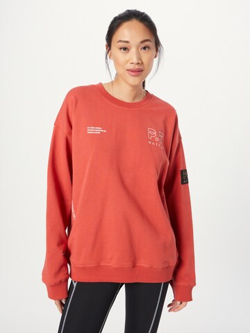 P.E Nation - Sweatshirt 'DENIZEN' em vermelho: frente