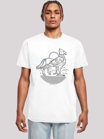 T-Shirt 'Harry Potter Buckbeak Line Art-WHT' F4NT4STIC en blanc : devant