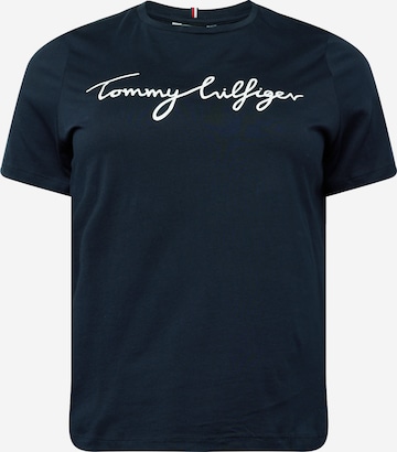 Tommy Hilfiger Curve Shirts i blå: forside