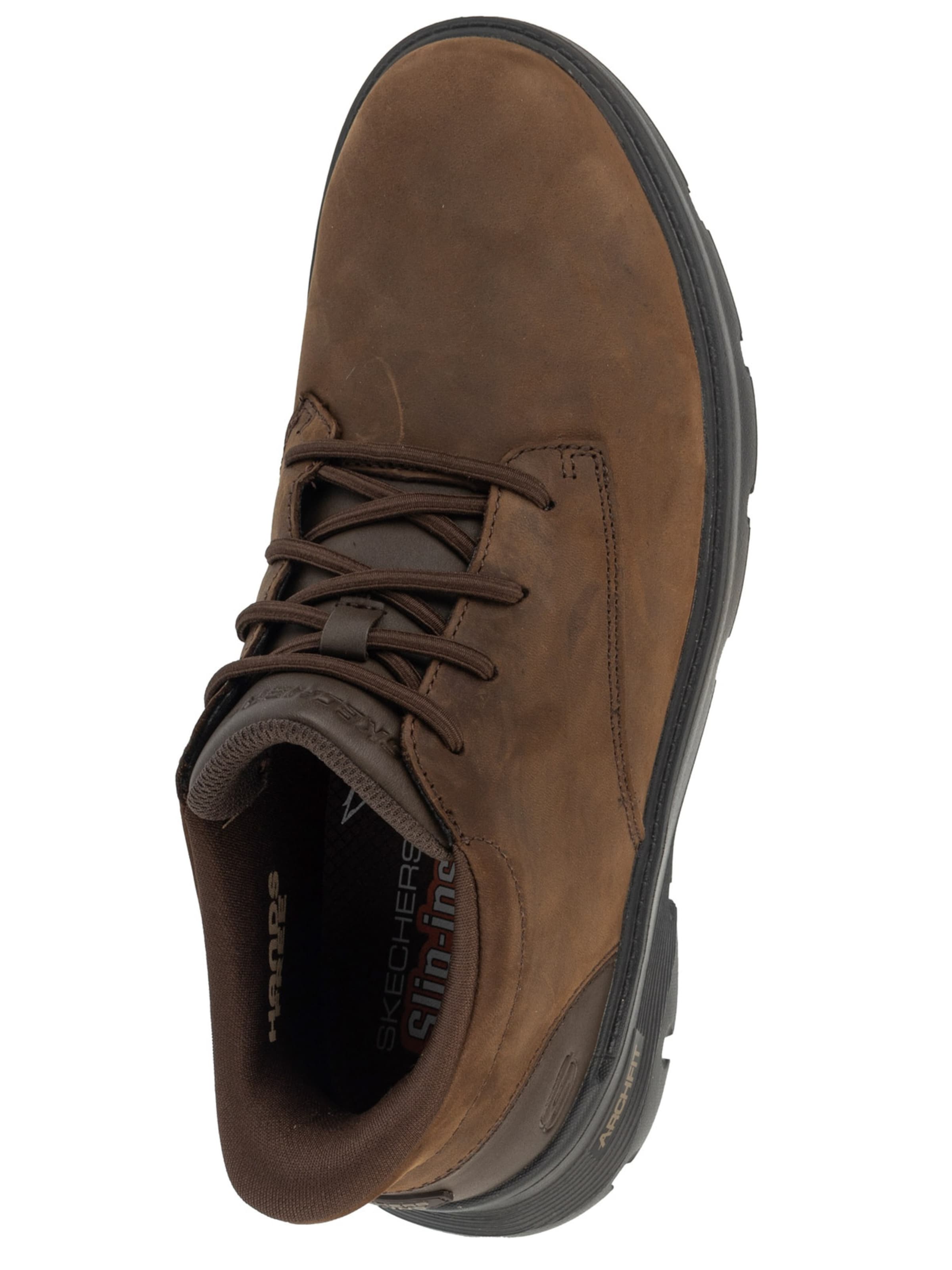 SKECHERS Lace-up boots in Brown