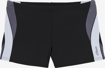 Pantaloncini da bagno di s.Oliver in nero: frontale