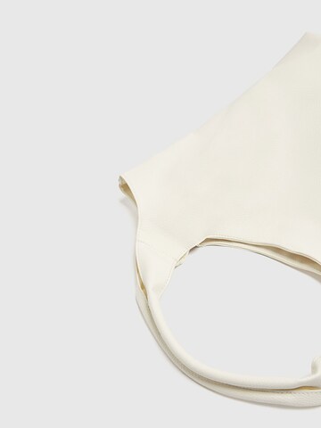 Pull&Bear Nakupovalna torba | bela barva