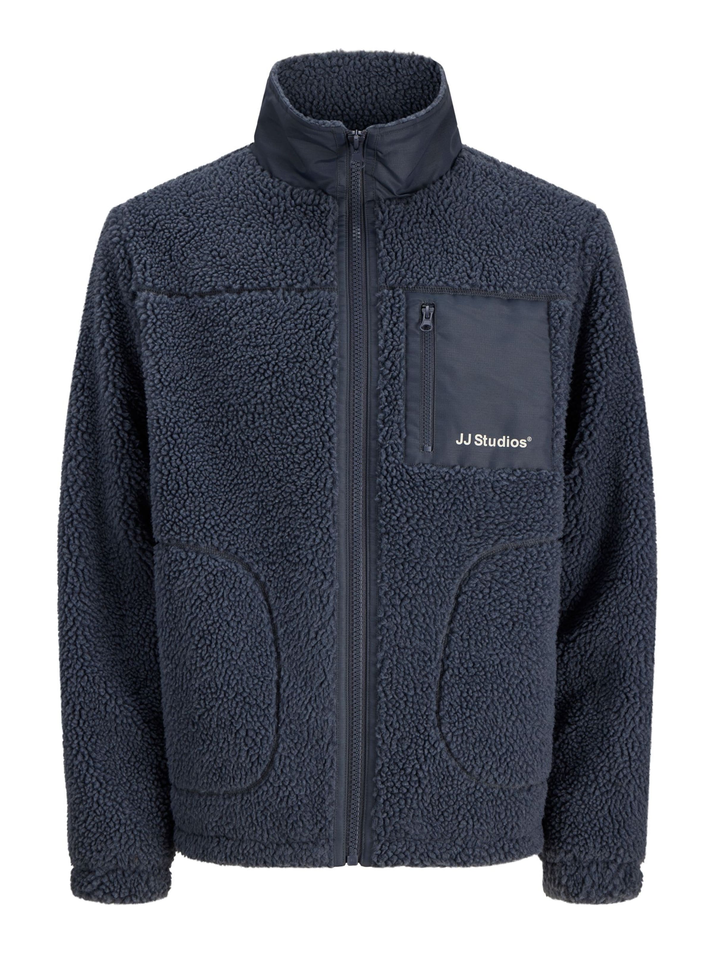 Veste en polaire 'JJESOHO' JACK & JONES en bleu : devant