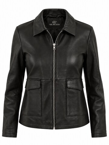 Chic and Clicks - Chaqueta de entretiempo 'Minimal' en negro: frente