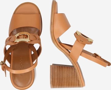 See by Chloé - Sandalias 'CHANY' en marrón