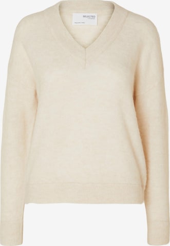 SELECTED FEMME Pullover 'MALINE' i beige: forside