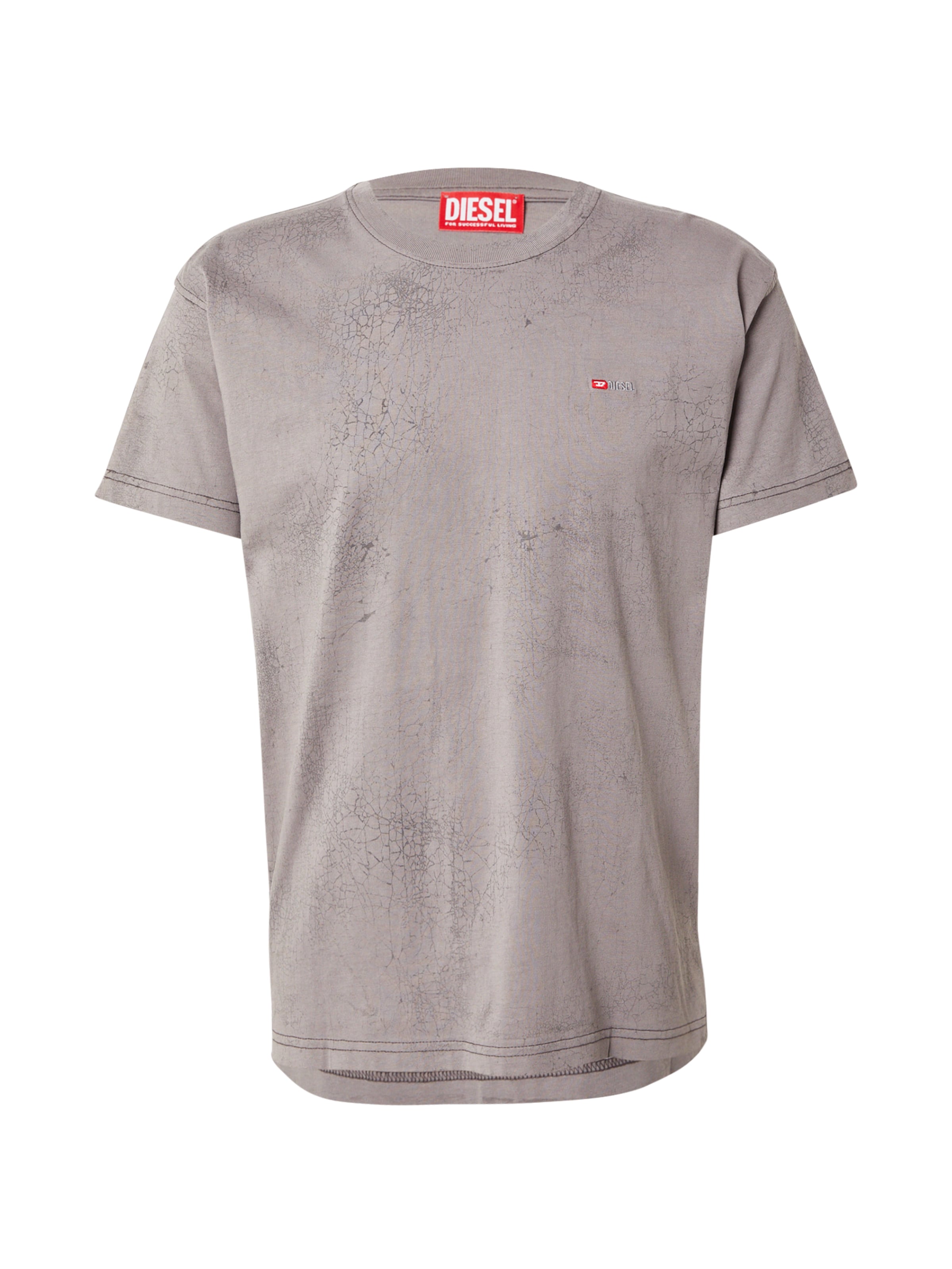 DIESEL - Camiseta en gris: frente