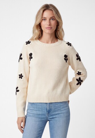 usha FESTIVAL - Jersey en beige: frente