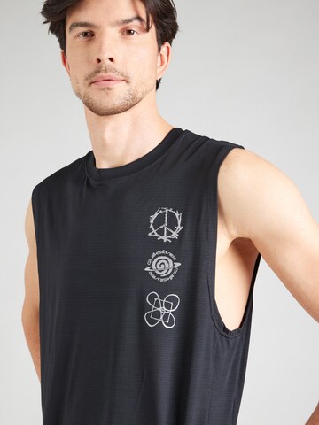 QUIKSILVER Functioneel shirt 'LAP TIME' in Zwart