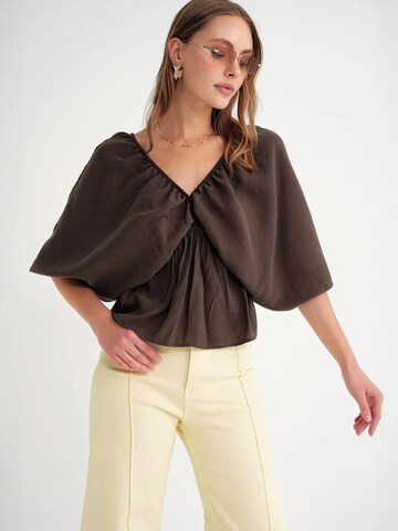 MixRay Bluse in Braun