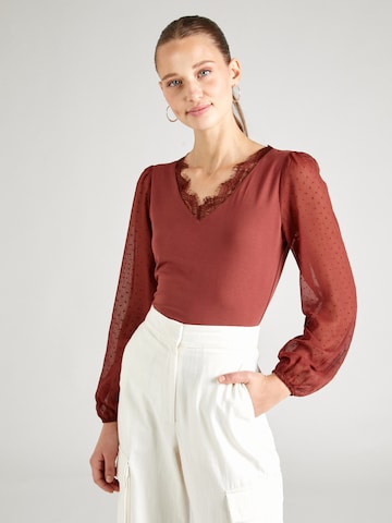 ABOUT YOU Shirt 'Meline' in Rood: voorkant