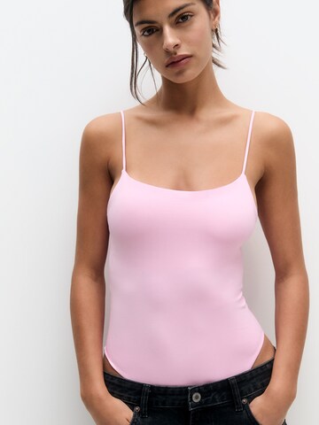 Pull&Bear Koszula body w kolorze różowy