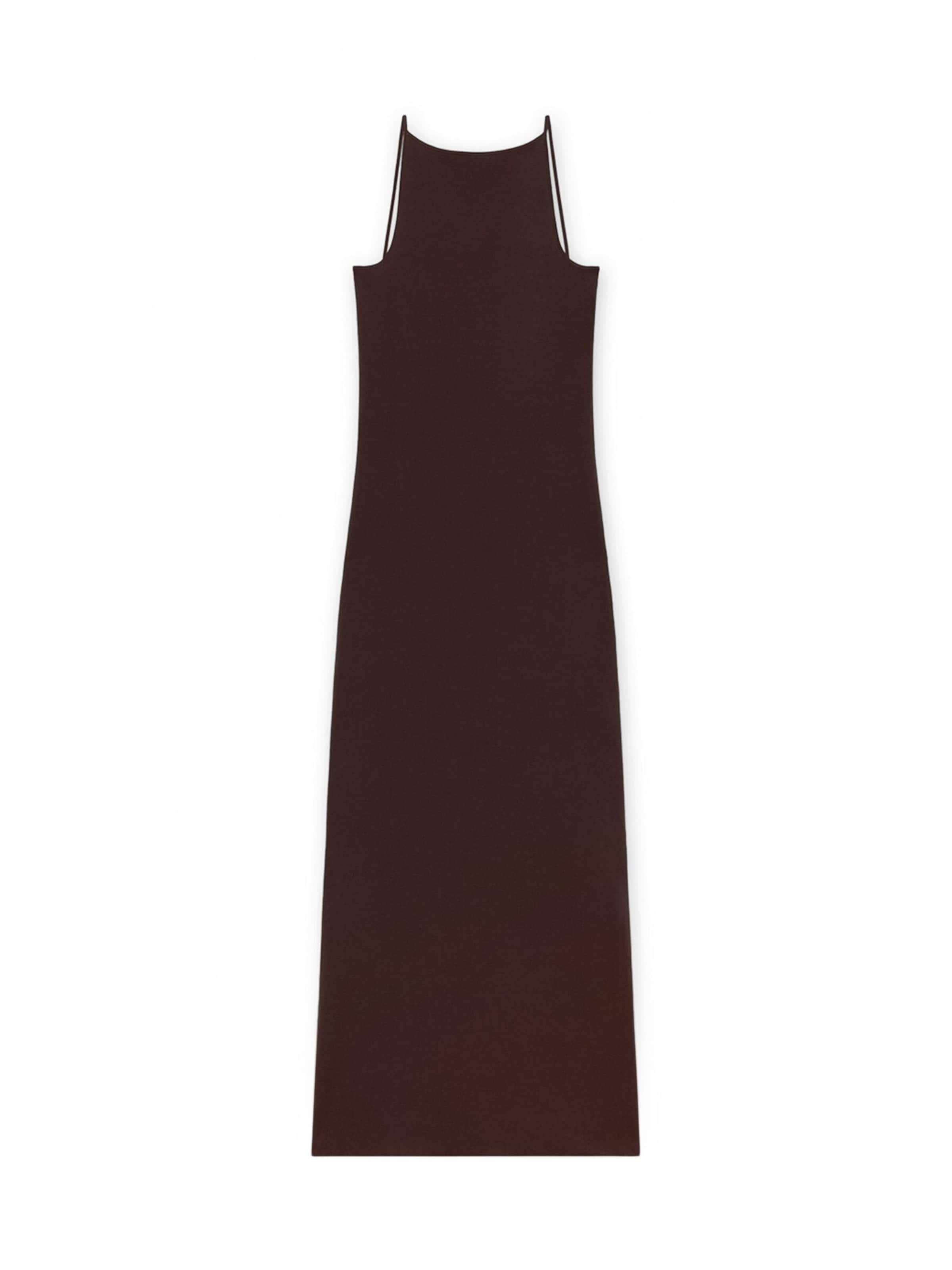 Trussardi - Vestido en marrón: frente