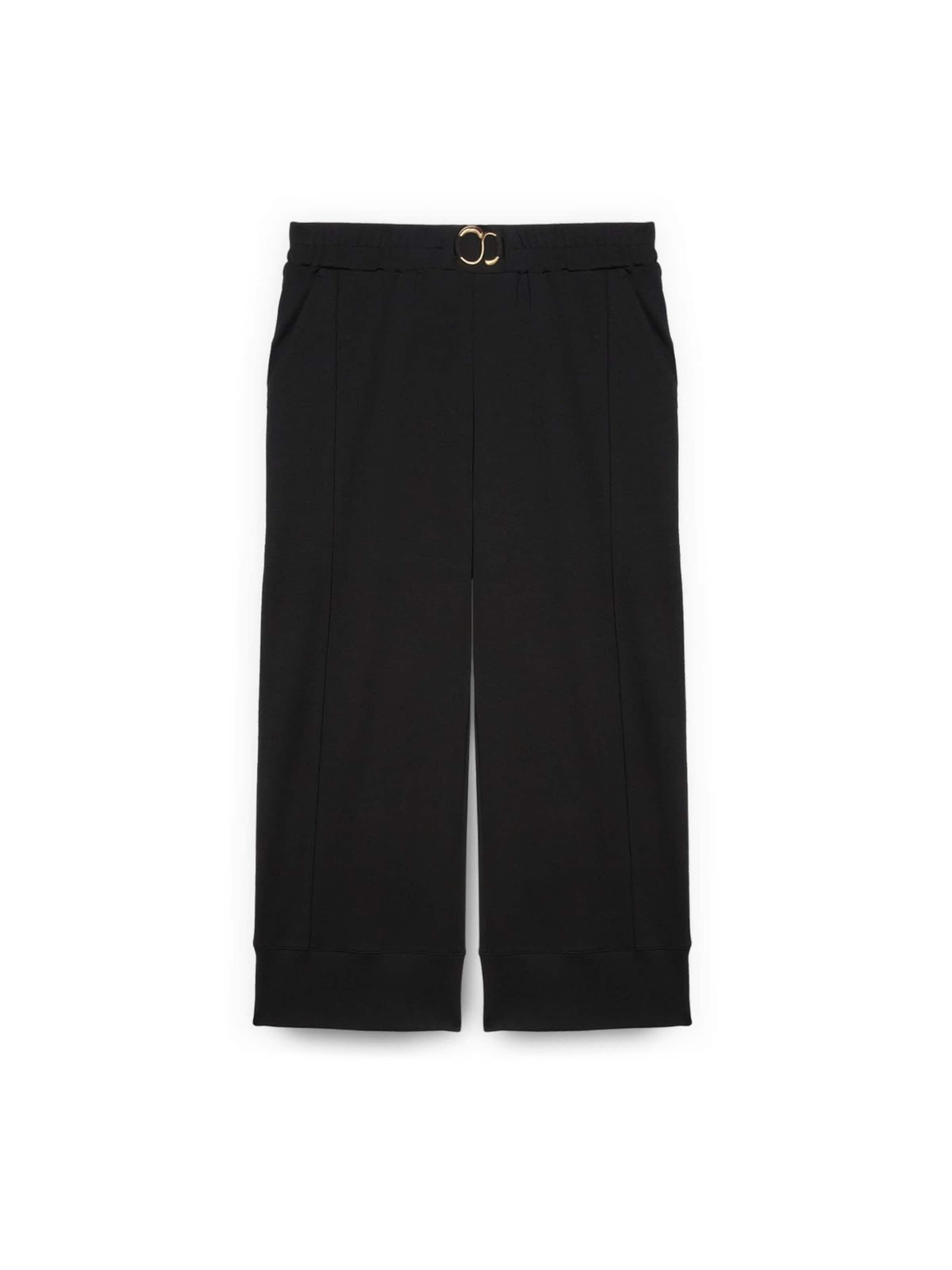 Fiorella Rubino Regular Broek in Zwart: voorkant