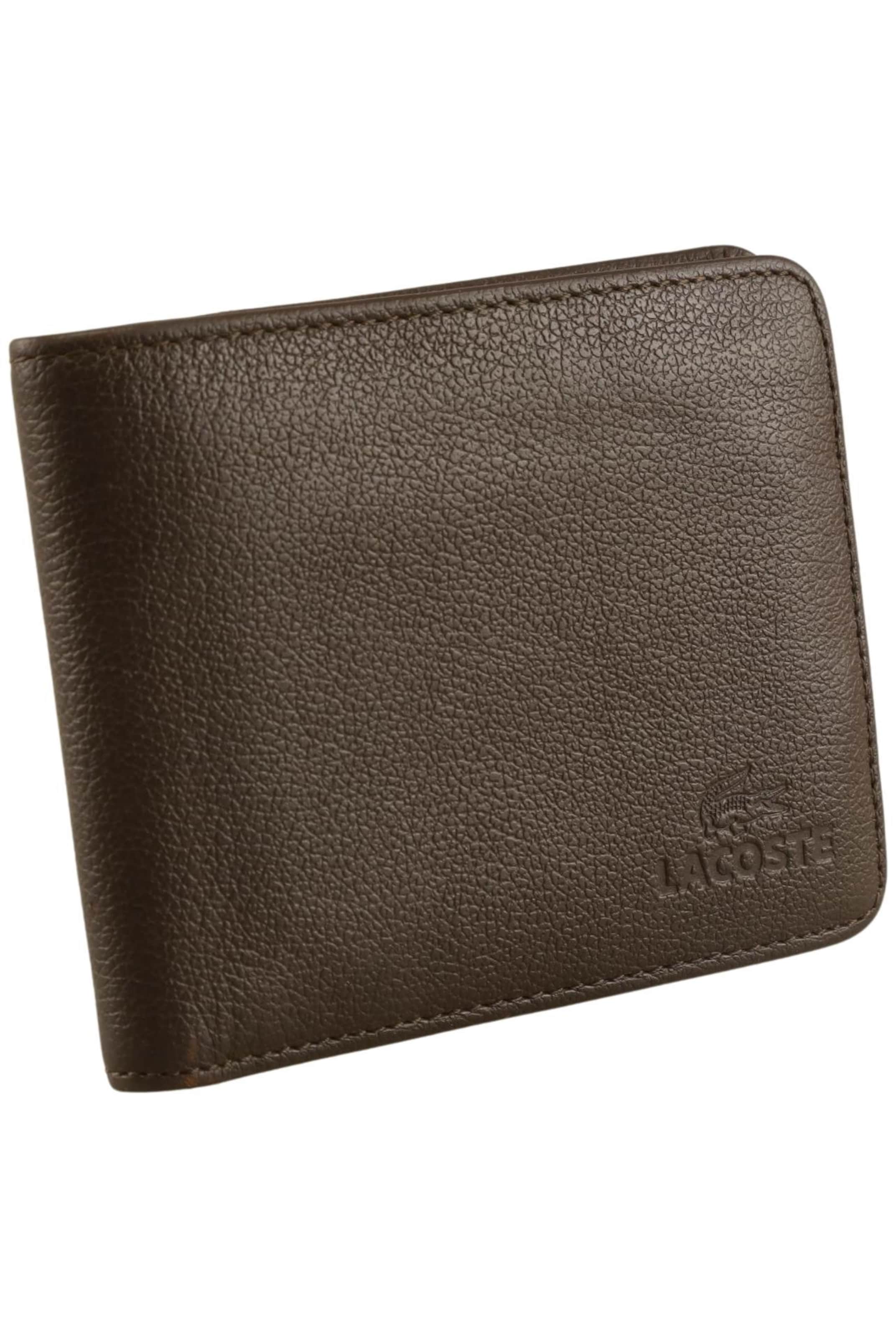 LACOSTE Small Leather Goods in One size in Brown: front