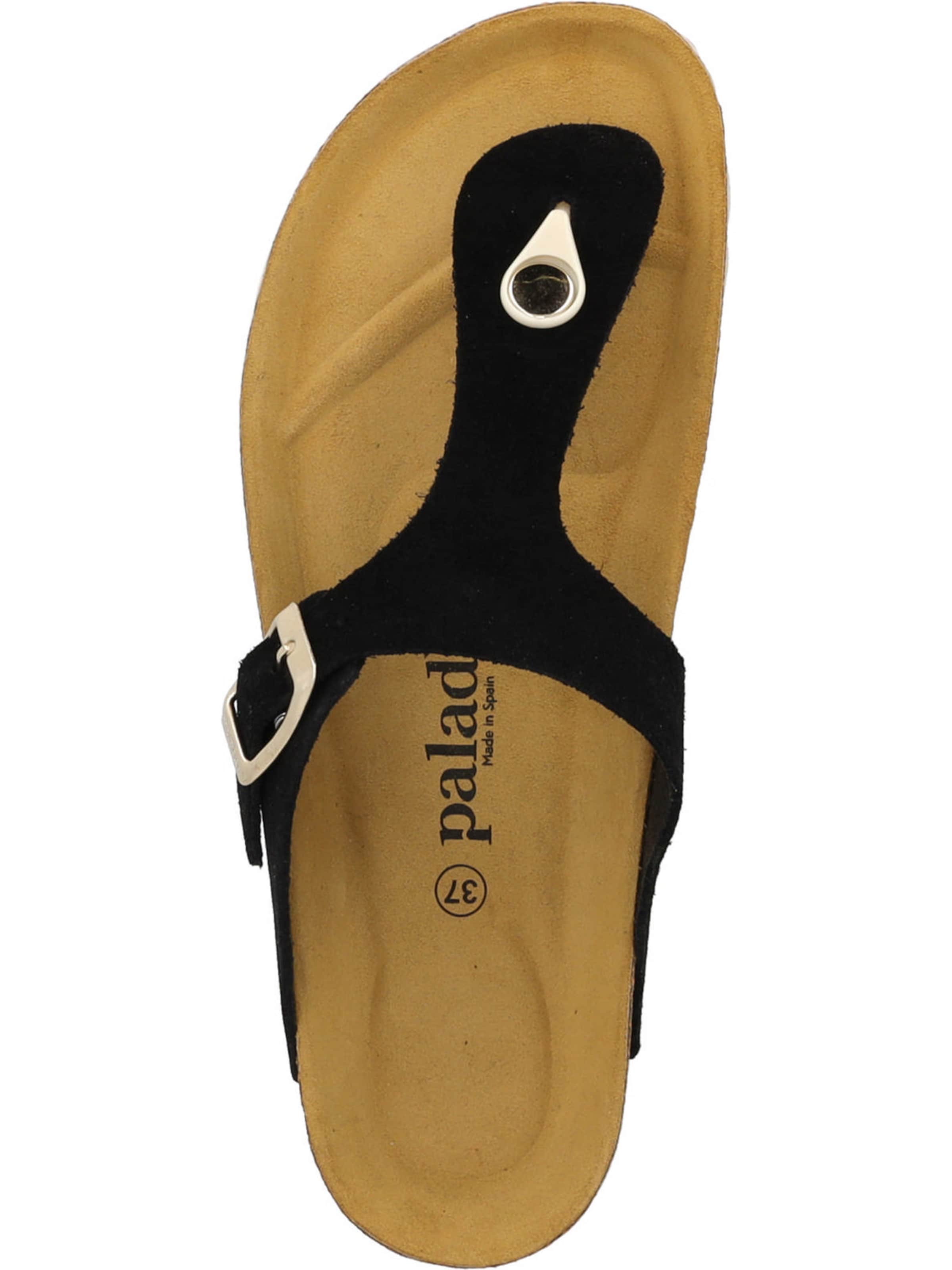 Palado - Sandalias de dedo 'Palado Kos Suede Premium Leather' en negro