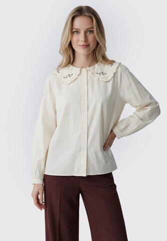 Usha - Blusa en beige: frente