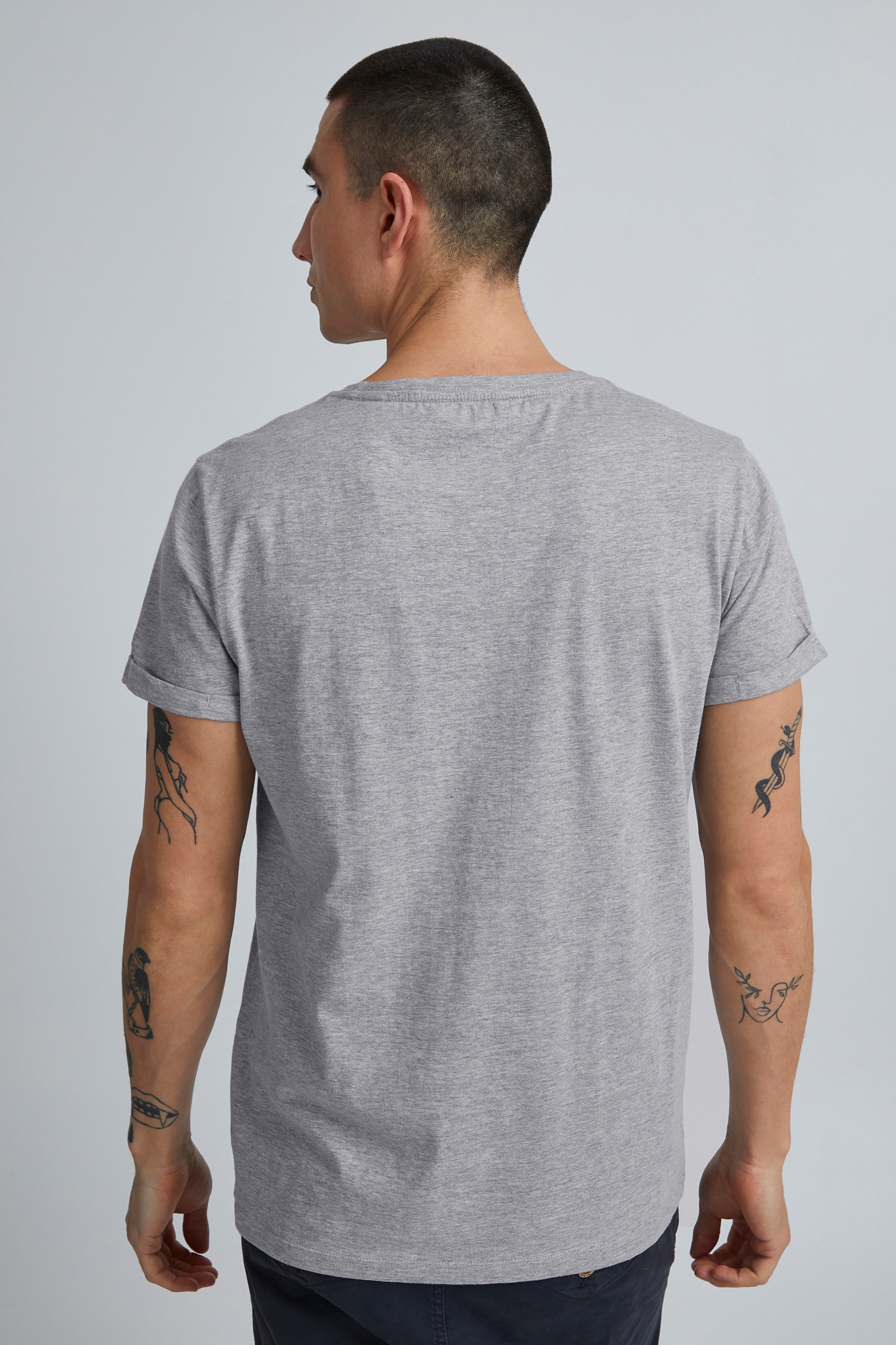Männer Große Größen 11 Project T-Shirt 'AIKO' in Grau, Stone - RH74942 Männer Große Größen 11 Project T-Shirt 'AIKO' in Grau, Stone - RH74942