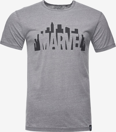 Recovered T-Shirt 'Marvel City' in grau, Produktansicht