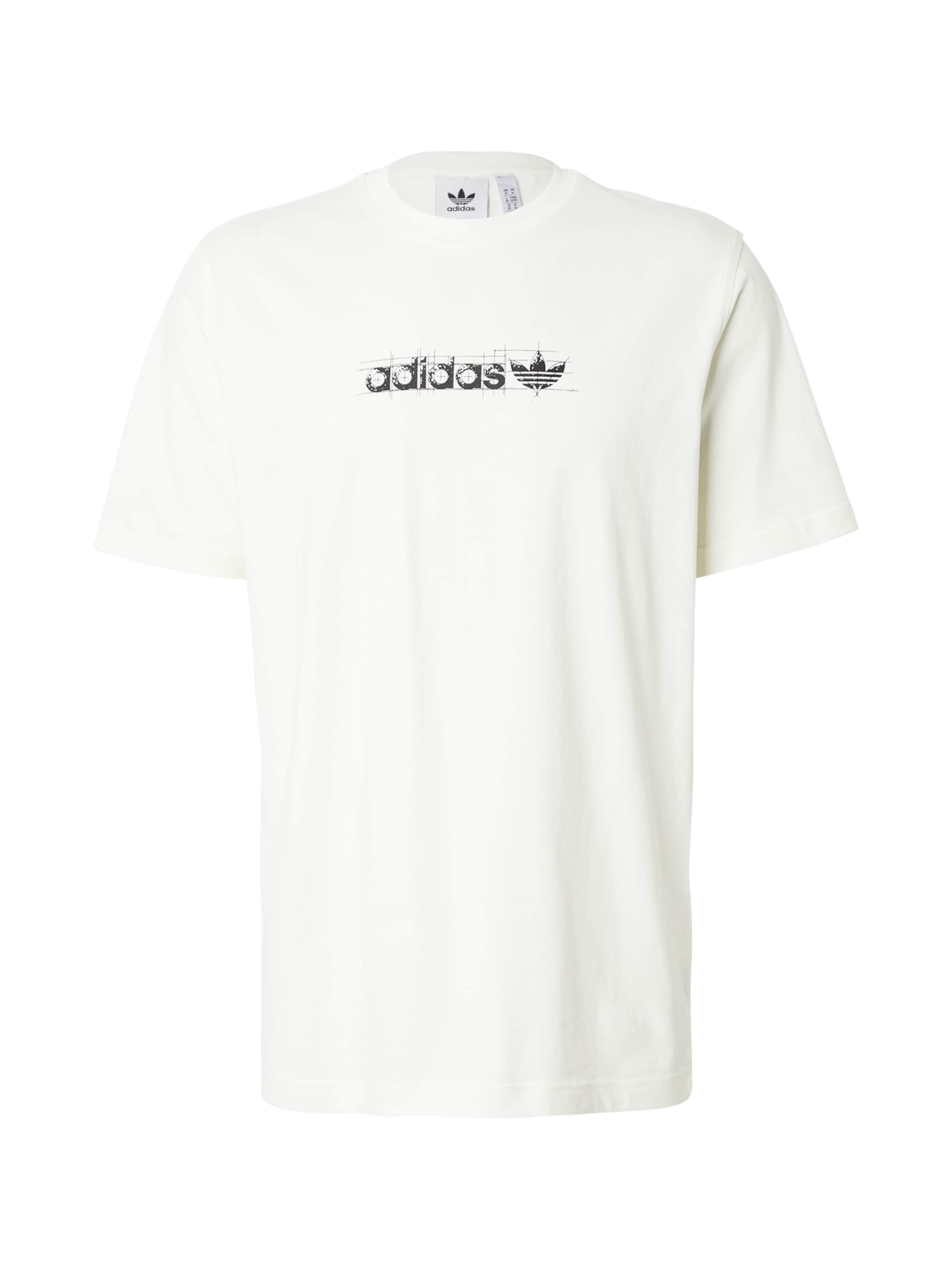 T-Shirt 'SUPERSTAR' ADIDAS ORIGINALS en blanc : devant