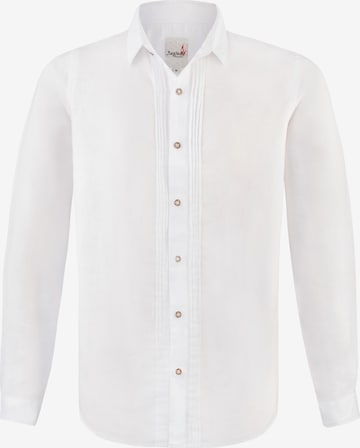 STOCKERPOINT Comfort fit Traditional Button Up Shirt 'Fernando' in White: front