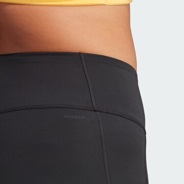 ADIDAS PERFORMANCE Skinny Sporthose 'Optime' in Schwarz