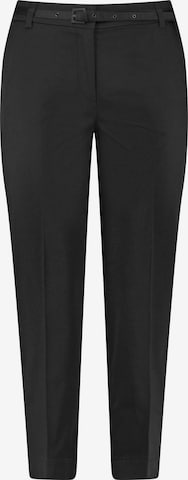 GERRY WEBER Παντελόνι με τσάκιση σε μαύρο: μπροστά