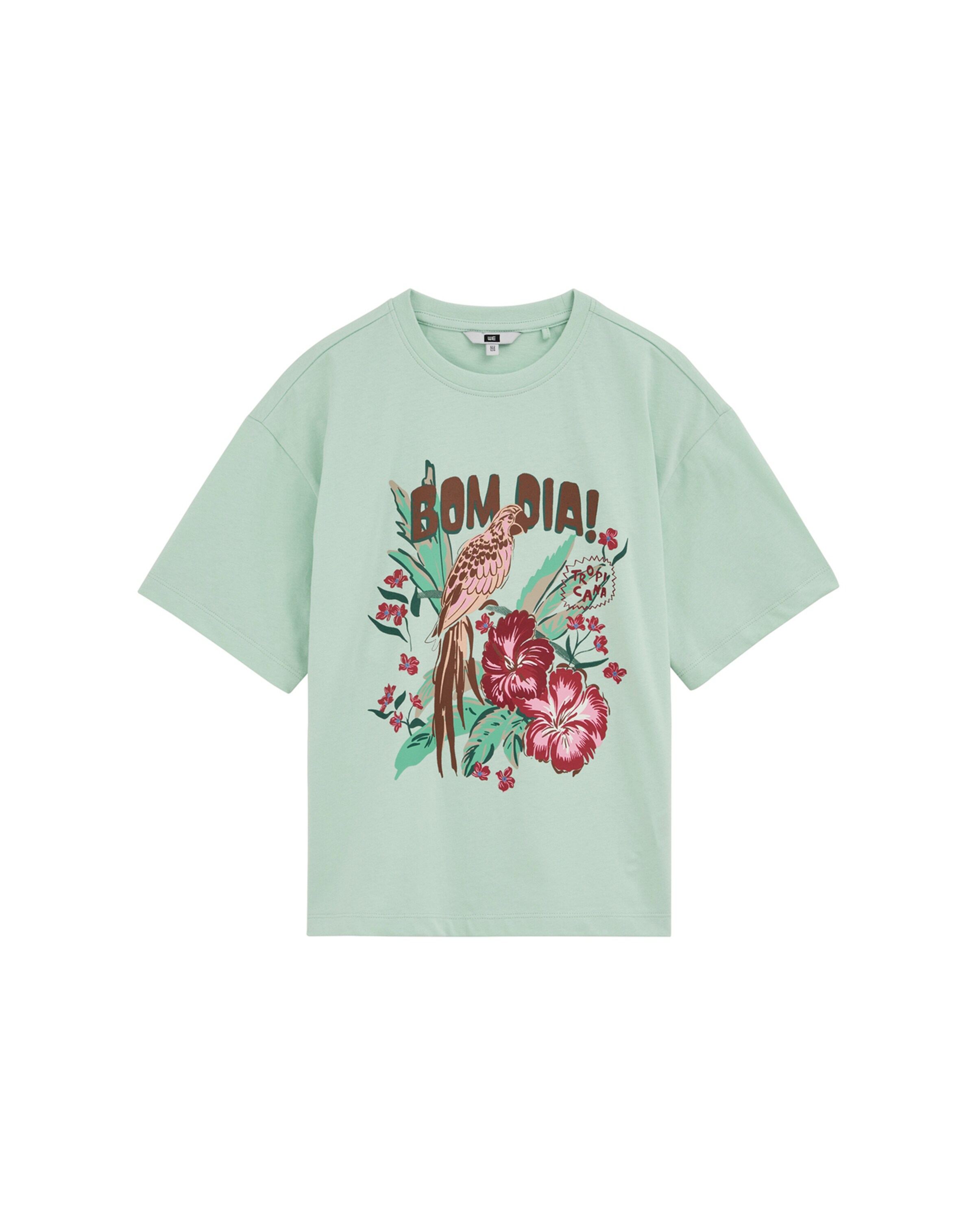 WE Fashion - Camiseta en verde: frente
