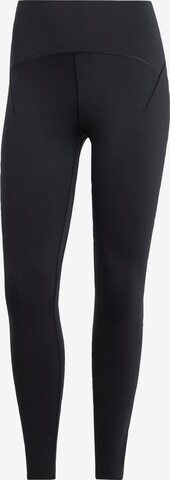 ADIDAS PERFORMANCE Skinny Workout Pants 'All Me Luxe' in Black: front