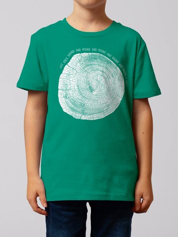 watabout.kids Shirt 'Baumscheibe' in Green