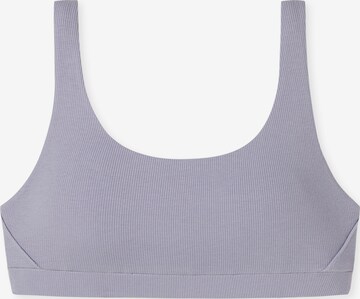 SCHIESSER Bustier BH ' Pure Rib ' in Lila: voorkant