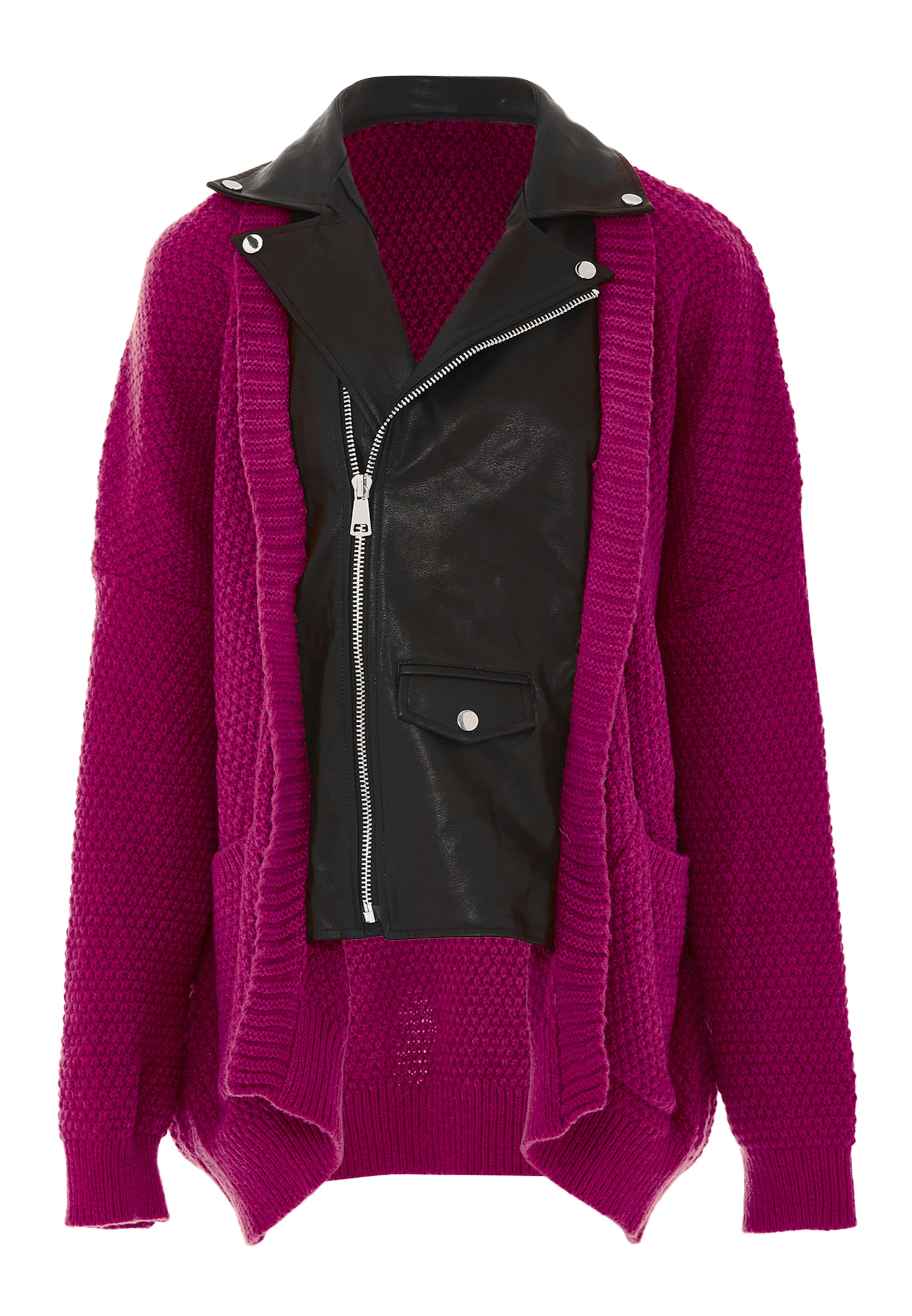 NAEMI Strickjacke in Lila: Vorderseite