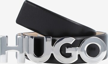 Ceinture 'Zula' HUGO en noir : devant