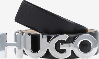 HUGO Cinturón 'Zula' en negro / plata, Vista del producto