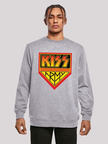 Sweat-shirt 'Kiss' F4NT4STIC en gris : devant