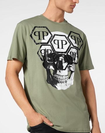 Philipp Plein - Camiseta 'Skull' en verde