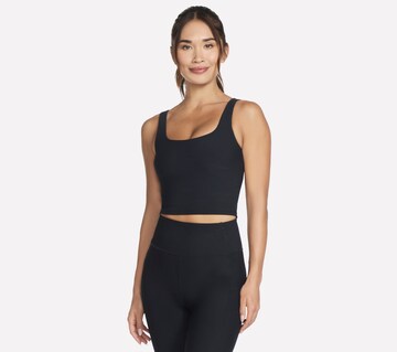 SKECHERS Bralette Sports Bra in Black: front