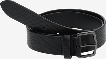 Ceinture LACOSTE en noir : devant