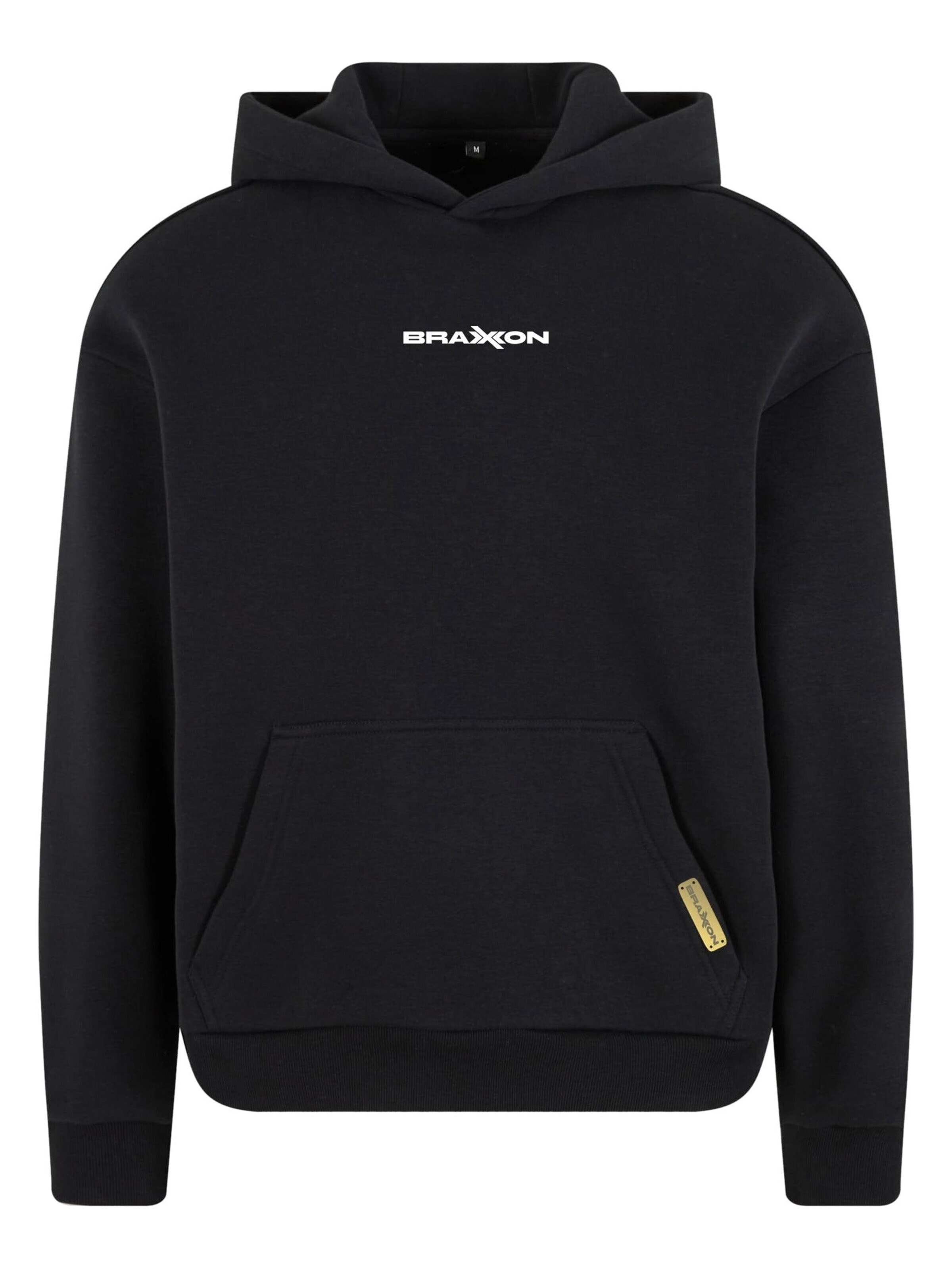BRAXXON Sweatshirt 'BRAXXON Essential Hoodie'‌ in Schwarz: Vorderseite