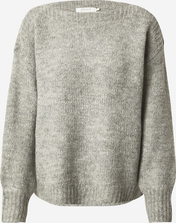 ONLY Sweater 'ONLJAZZIE' in Grey: front